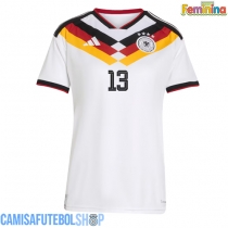 Camisa de time de futebol Alemanha Deniz Undav #13 Replicas 1º Equipamento Feminina Mundo 2026 Manga Curta